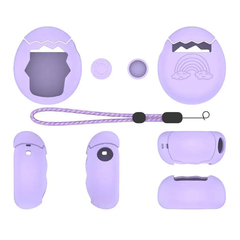 For Tamagotchi Paradise Silicone Protective Case TPU Anti Fall Electronic Pet Equipment Protective Shell With Anti-lost Strap