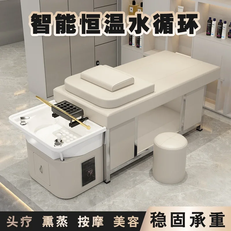 

basin shampoobarber shop special hair beauty salon fumigation constant temperature water circulation massage bed