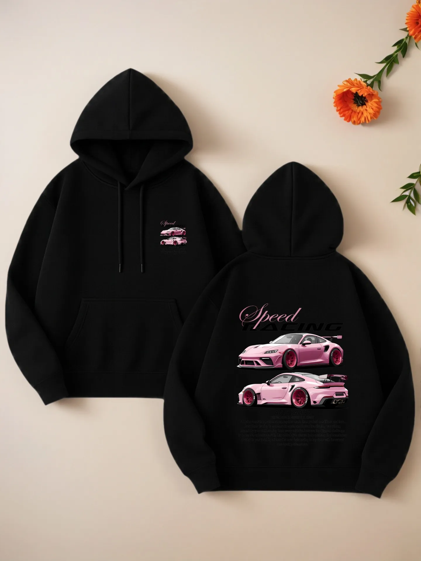 

Женская толстовка с графическим рисунком, эстетический дизайн уличной одежды, графический принт автомобиля, повседневная повседневная одежда, удобная ткань, для подростков