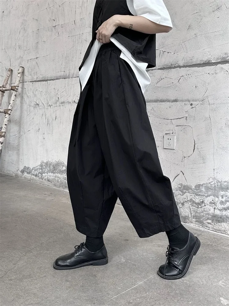 Lightweight Summer Balloon Pants Wide Leg Loose Couple Banana Pants Harlan Carrot Dad Pants Casual Cotton Trousers