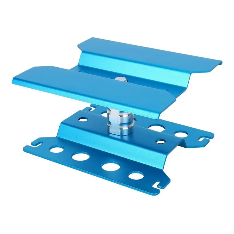 CYGJ-5X Metal RC Car Workstation Work Stand Repair 360 Degree Rotation For 1/8 1/10 1/12 1/16 Scale Models,Blue