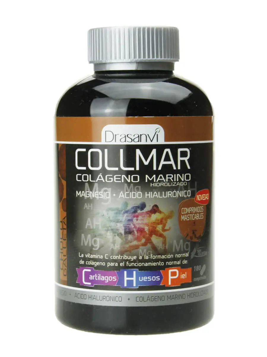 Collmar marine collagen chocolate biscuit flavor 180 chewable tablets-for the normal functioning of cartilage, bones and skin.