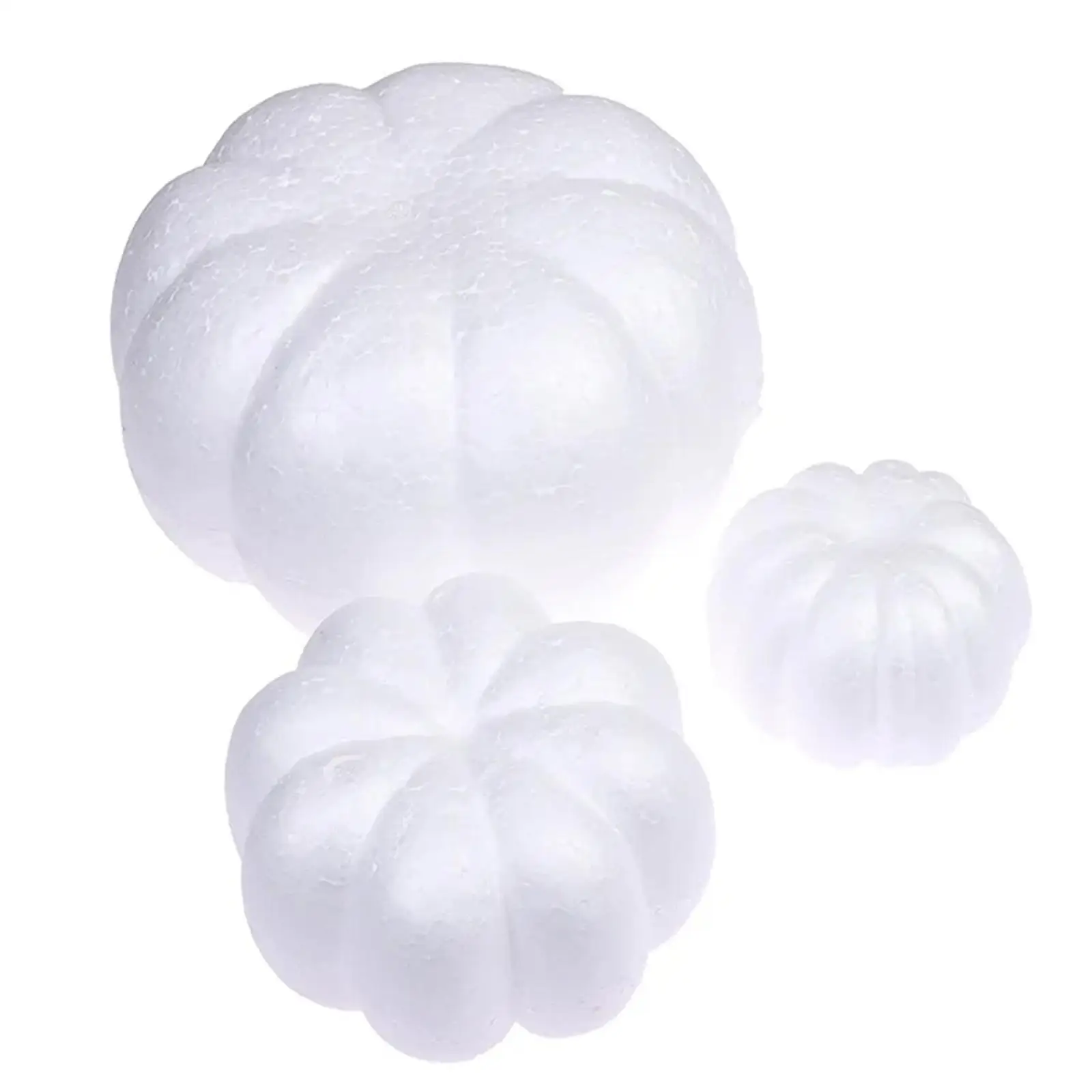 3x Foam Pumpkins Decor Crafts for Modeling Science Projects Birthday Holiday