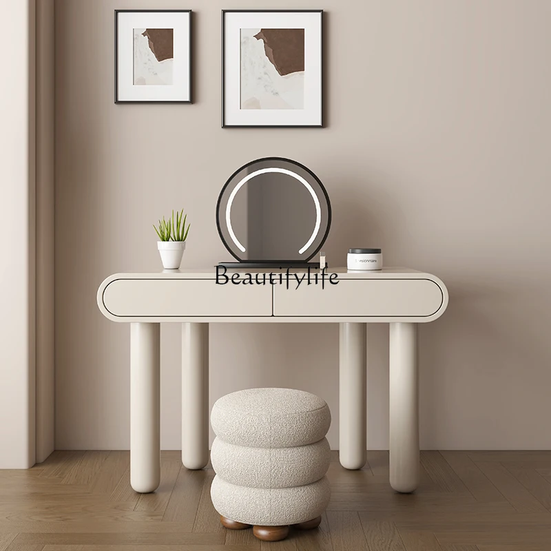 

French cream style dresser light luxury small apartment bedroom modern simple makeup table