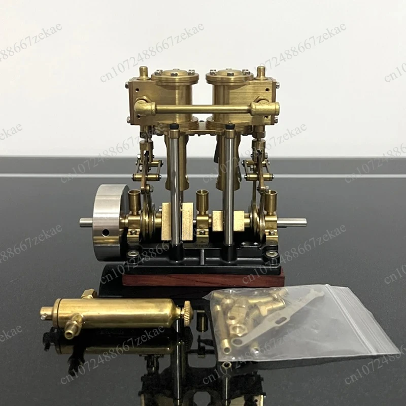 LS2-13s Metal Twin Cylinder High kit,Torque Steam Engine Model，