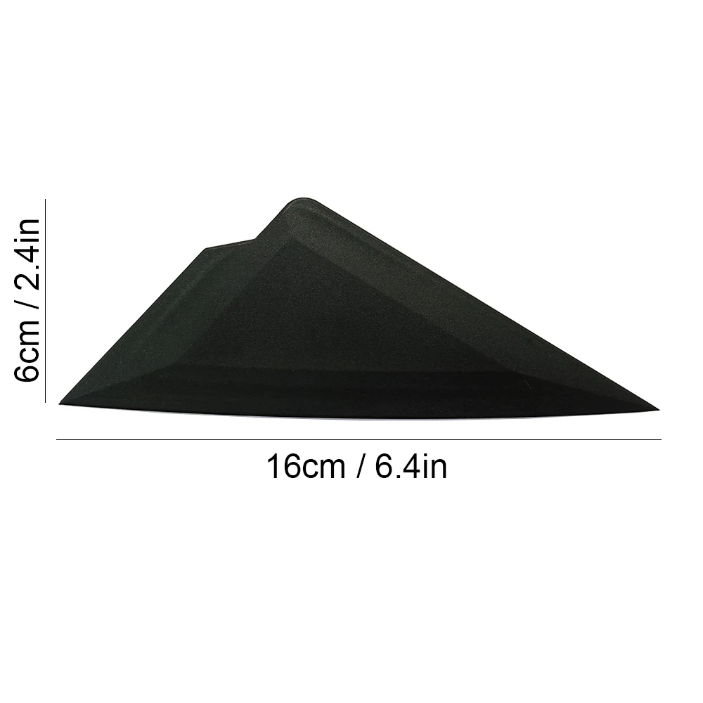 Escurridor triangular de esquina de coche, espátula de plástico para tarjetas, espacios estrechos, envoltura de curvas de vinilo, herramienta de