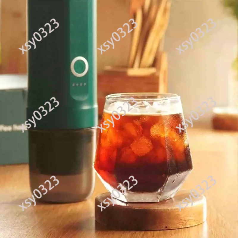 Ultra Light Handheld Coffee Maker, Portable Heated Auto Coffee Machine for Car Camping Hiking