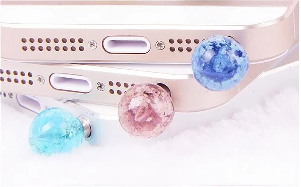 1pcs New Luminous 3.5mm Jack Headset Headphone Anti Dust Plug Mobile phone Earphone Audio Dustproof Plug for apple Iphone 5 6 PC