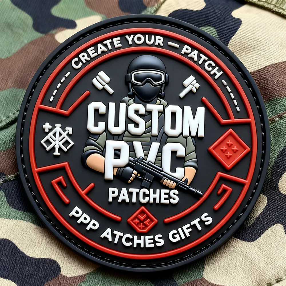 Manufacturer Wholesale Custom 2D 3D Embossed Logo Pvc Patch Silicone Soft Pvc Rubber Patches for Clothes
