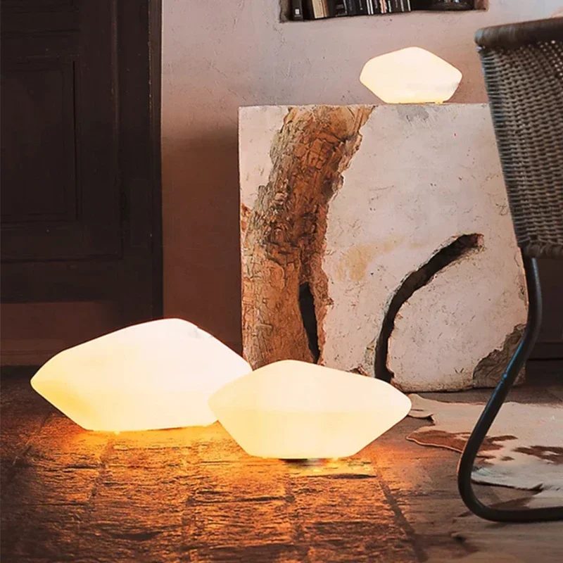 

Table Lamp Ambience Light Romantic and Cozy Bedroom Bedside Lamp Artificial Stone Floor Lamp Decoration