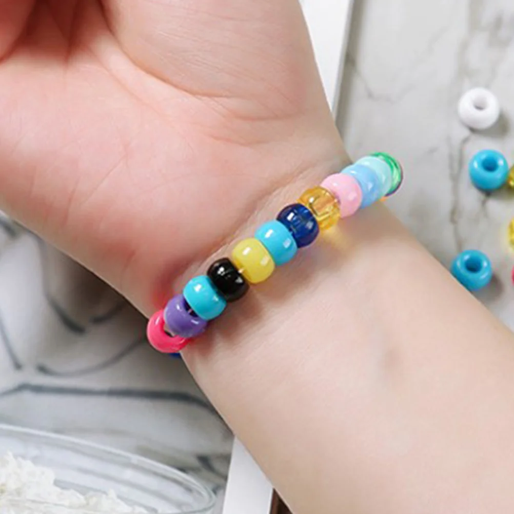 

7 Bags Beads String Materials Small Acrylic Beads DIY Jewelry Making Craft Supplies Bracelets Necklaces Keychains