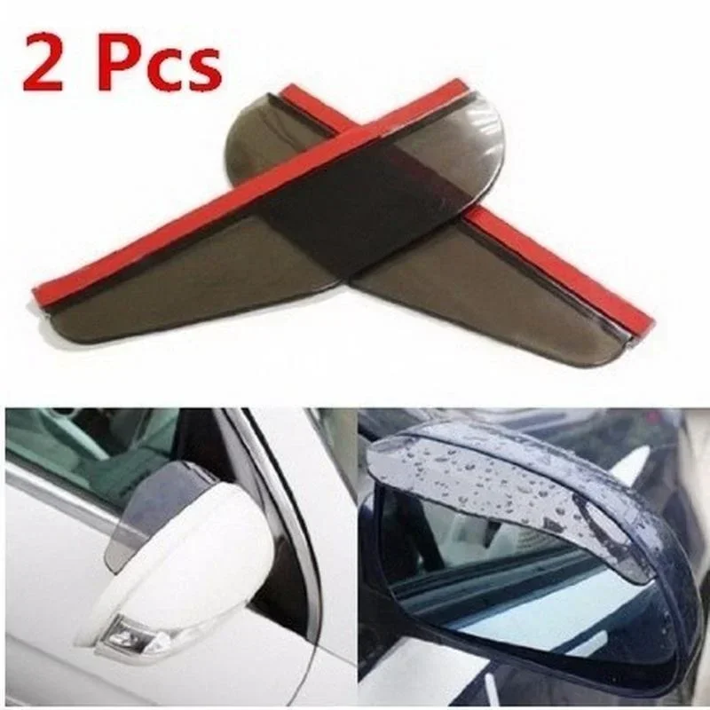 2Pcs Universal Car Rearview Mirror Rain Eyebrow Auto Rear View Side Rain Shield Snow Guard Rearview Mirror Cover