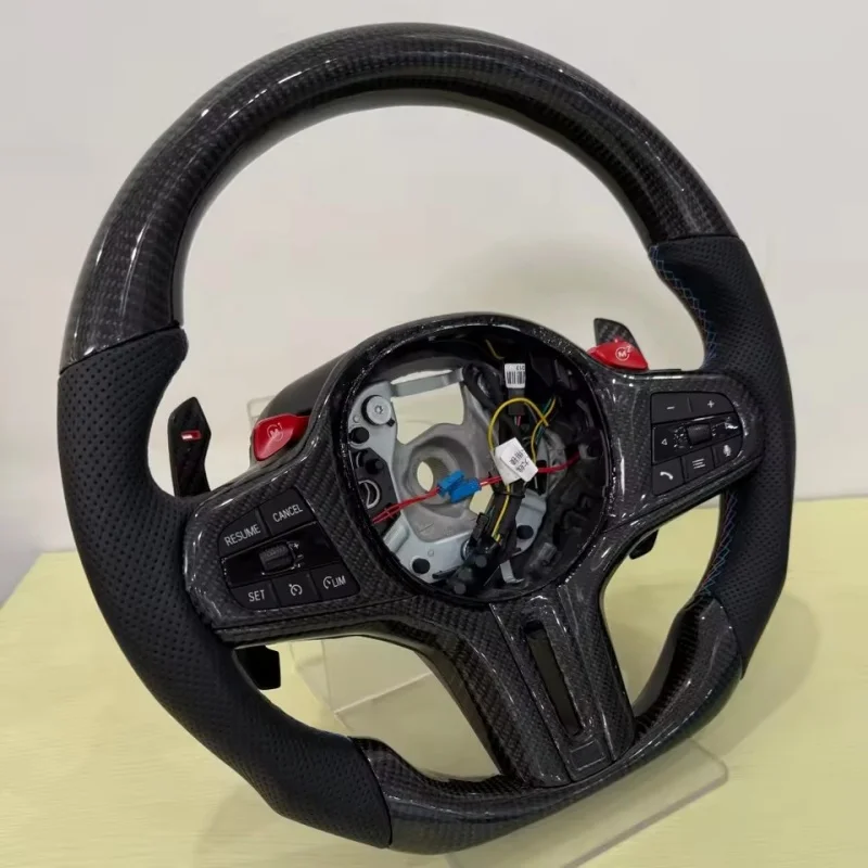 Customized Carbon Fiber Leather Car Steering Wheel For BMW G20 G30 G21 G80 G16 G32 G82 G87 G90 G01 G60 330i M340i Steering Wheel