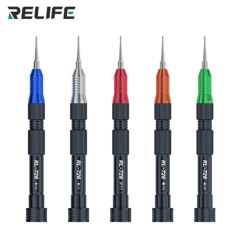 

RELIFE RL-726A Universal Repair Screwdriver for Mobile Phone Tablets Laptop Idle Torque S2 Steel Bit ELectronic Disassembly Tool
