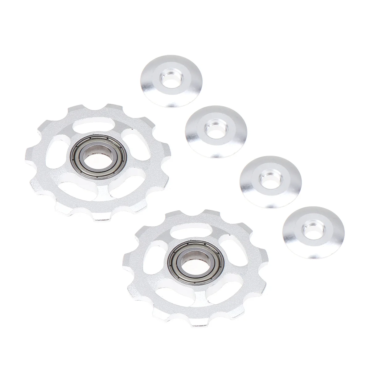 

2Pcs Bike Rear Derailleur Pulley 11T Aluminum Alloy Precision Design Smooth Operation for Mountain Bicycle Maintenance Upgrade