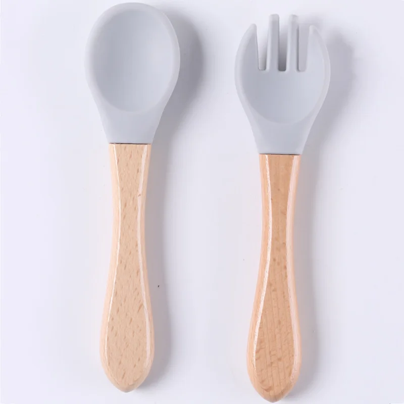 أدوات مائدة للأطفال، ملعقة ناعمة تكميلية، ملعقة أطفال من السيليكون الناعم، ملعقة صغيرة لمياه التغذية #4