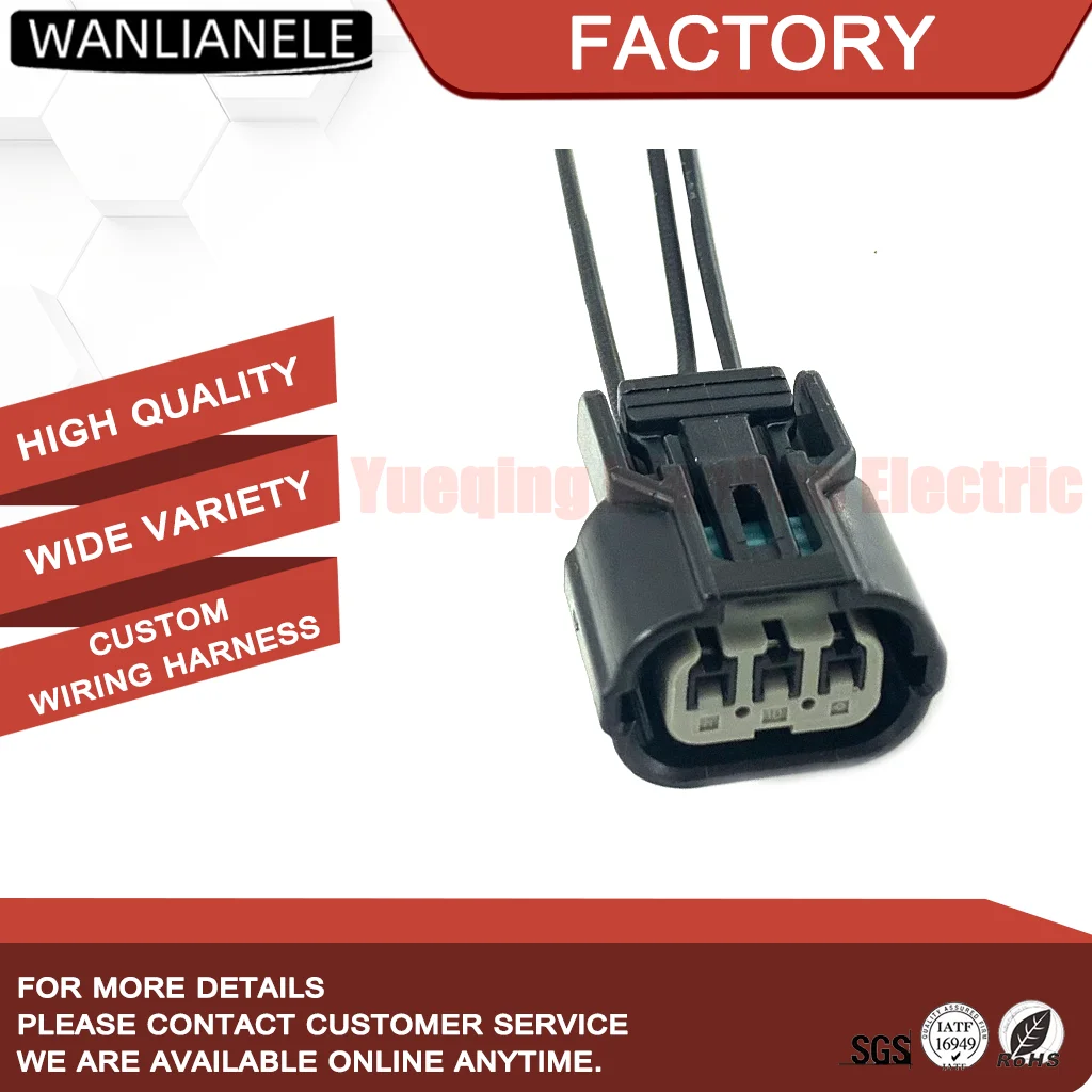 50 Sets Replacement for Sumitomo 6189-0887 3 Pin Female Waterproof Connector HX040-3S-1 Fit Honda K20 CKP MAP Sensor
