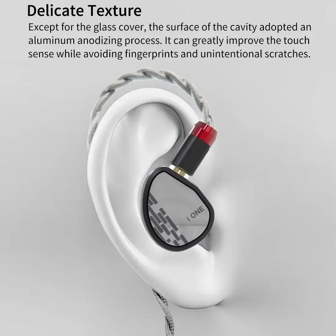 سماعات أذن HiFi ذات محرك ديناميكي واحد من TRI I ONE مع كابل أذن سلكي سلكي TRI Wolfram 4 core OFC للحماية من الفضة النقية