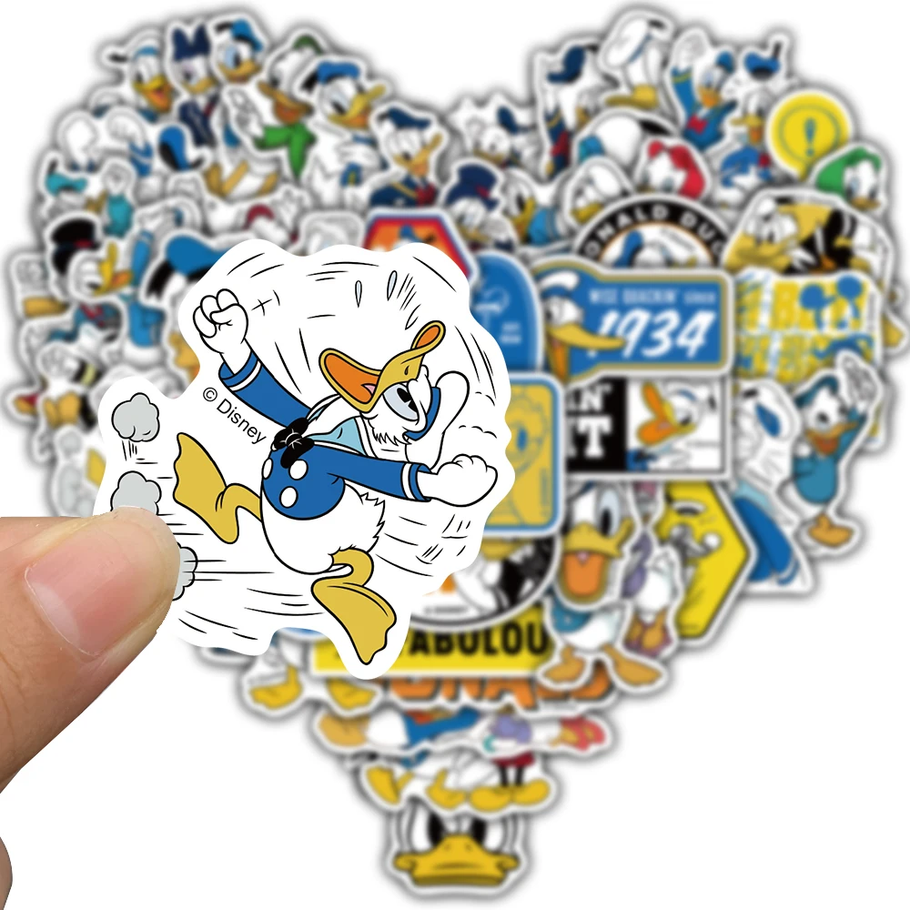 50 قطعة ديزني دونالد داك ملصق الكتابة على الجدران محمول الأمتعة حقيبة دراجة نارية دراجة حقيبة سيارة Pegatinas بار ملصقات #3