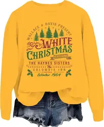 Christmas Sweaters For Women  White Christmas Sweatshirt  White Christmas Sweatshirt For Women