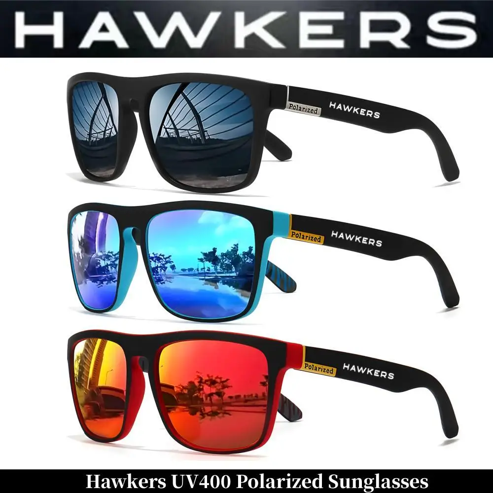 Hawkers  polarized sunglasses UV400 for men and women outdoor hunting, fishing, driving bicycles, sunglasses optional box