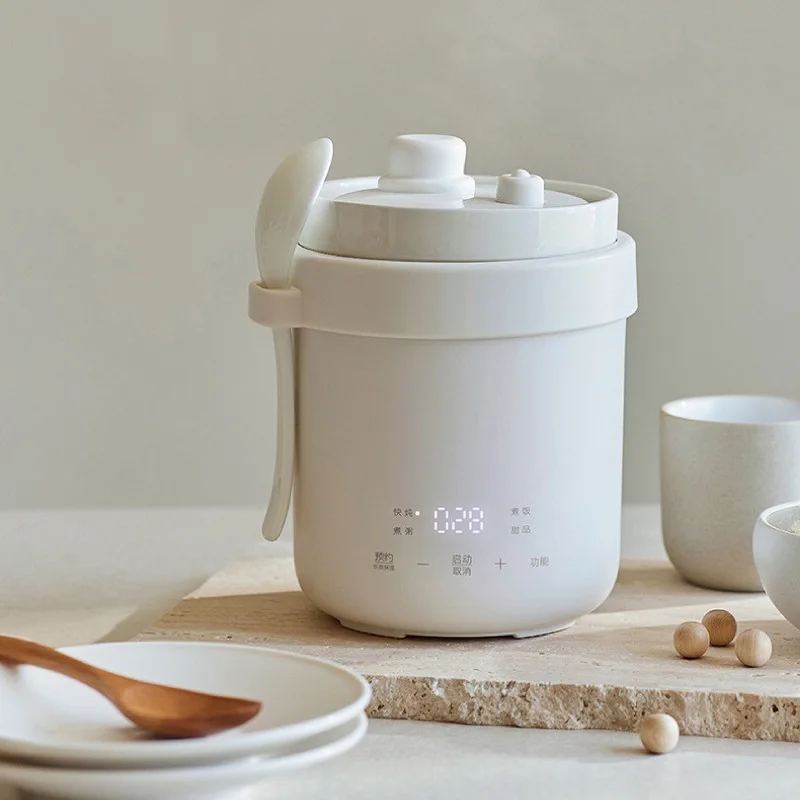 600ml Rice Cooker Multi-function Ceramic Non-stick Fast Electric Cook Pot Portable Electric Lunch Box Mini Electric Stew Pot