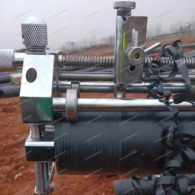 63-400mm Mechanical Pipe Scraper – Stainless Steel Four-Sided Rotary Blade for PE Pipe Oxide Removal