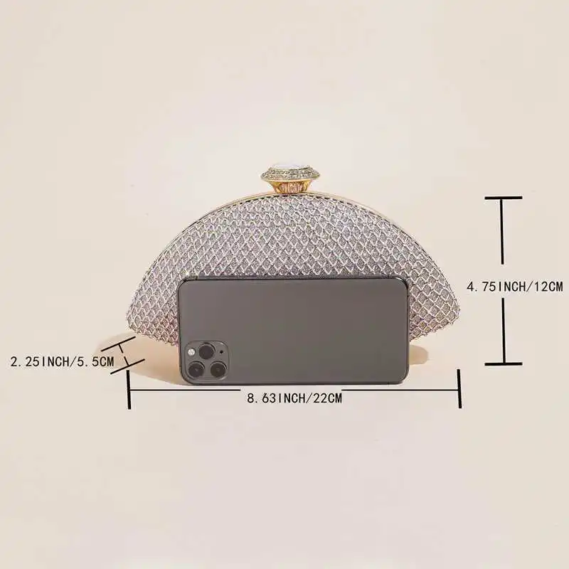 Women Luxury Purse Bags Bridal Clutches Bag Elegant Handbags Party Dress Purse Fashion Wedding Bag With Stone Designer Wallet