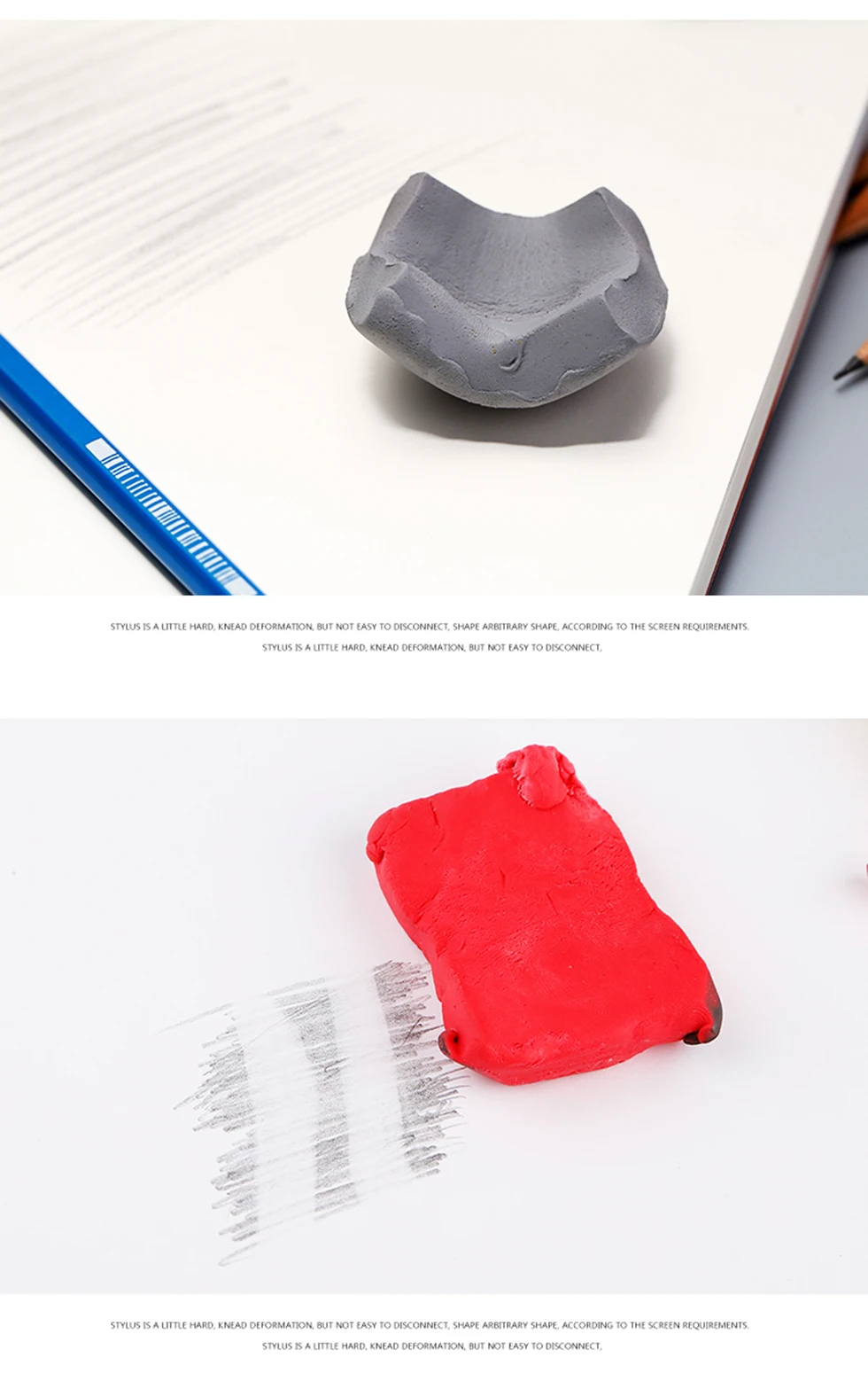 Faber – Castell Premium weicher, knetbarer Radiergummi, perfekt für Kunstmalerei, Design und Plastilin-Stat – Ultra – Kunststoff-Skizzenwerkzeug – Detail 5