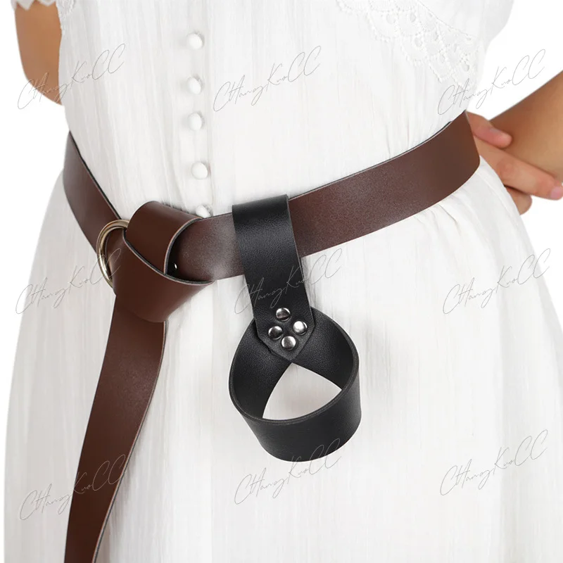 

Medieval Women Gothic Shoulder Armor Viking Warrior Knight Cosplay Costume Black Leather Harness Armour Renaissance Cape Cover