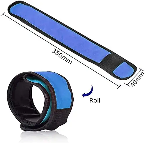 LED فلاش سوار مضيئة تشغيل شارة الدراجات تحذير معصمه متوهجة صفعة حزام النيون ضوء بار الدعائم الطرف