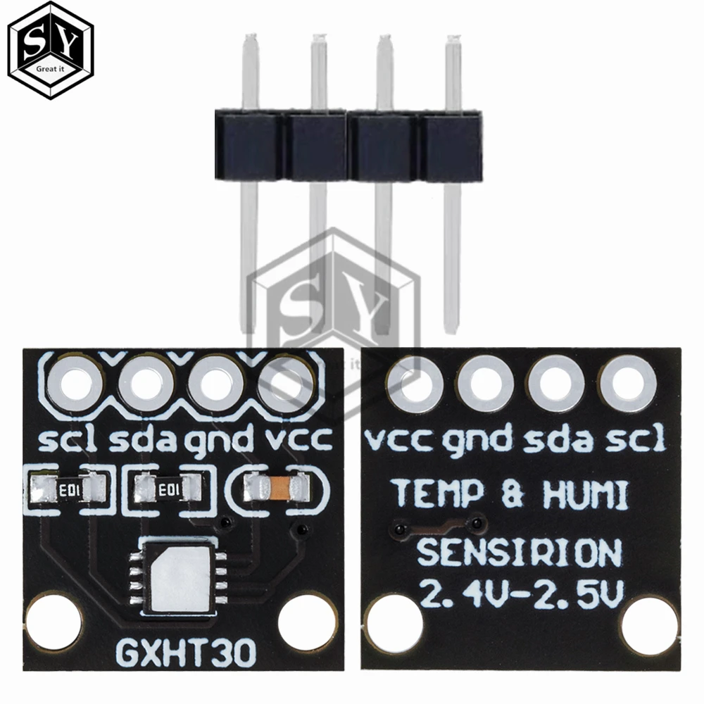 GXHT30 Temperature Humidity Sensor Module Microcontroller IIC I2C Breakout Weather Compliant Compatible SHT31 SHT30 For Arduino