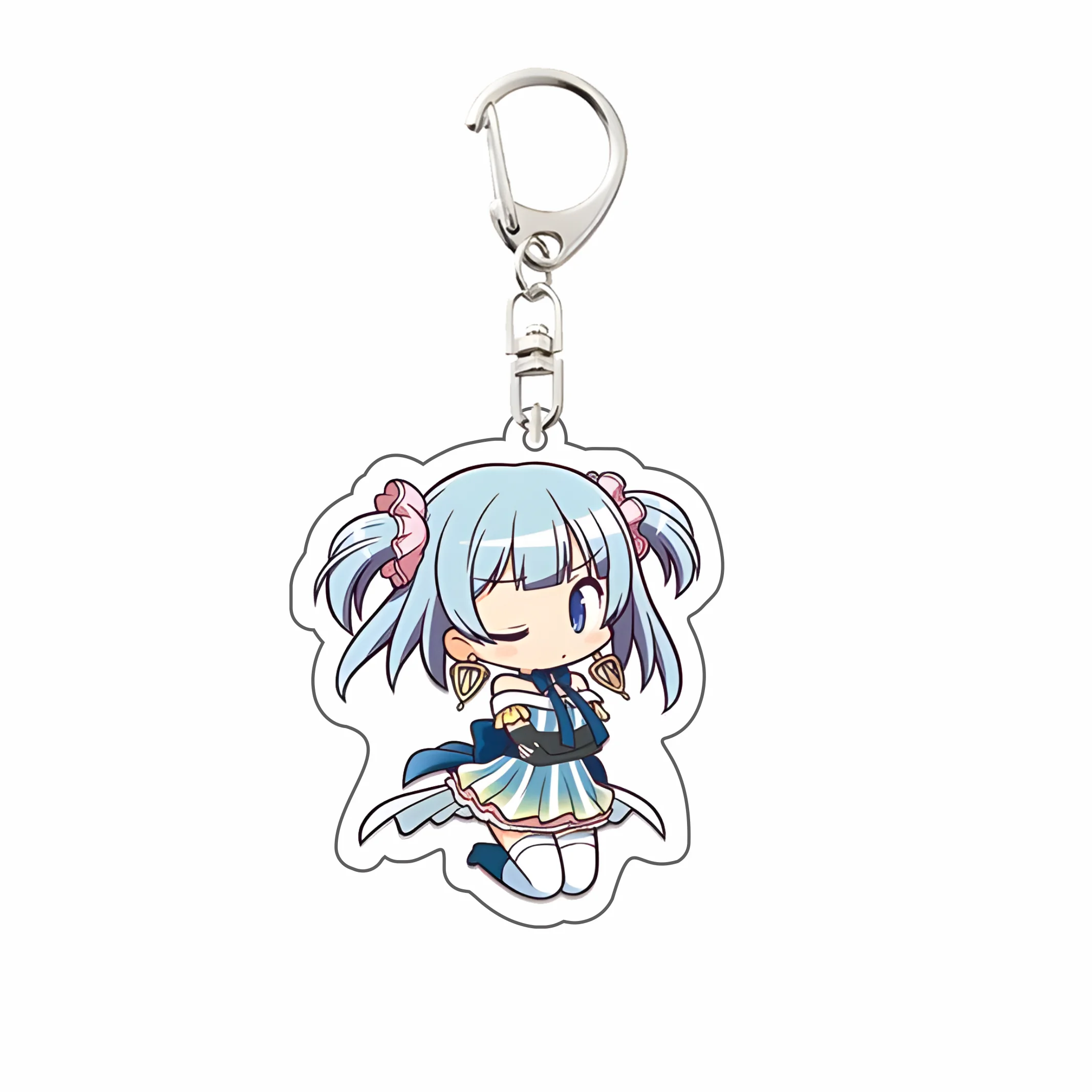 Puella Magi Madoka Anime Acrylic KeychainHomura Akemi/Madoka Kaname Decorations Accessories Keychain Exquisite Pro