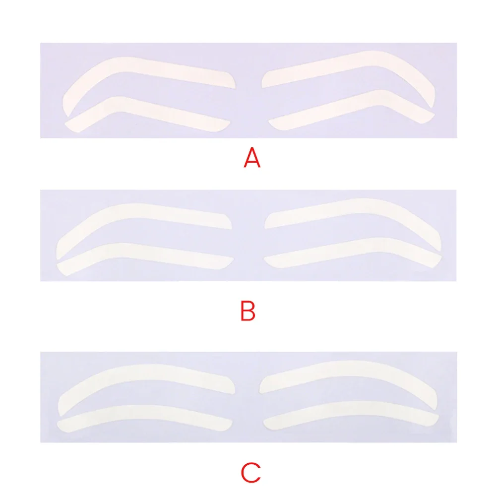 Single Disposable Eyebrow Design Stencil: Eyebrow Tint Airbrush Auxiliary Sticker For Brows Shaping (10/30/60PCS)