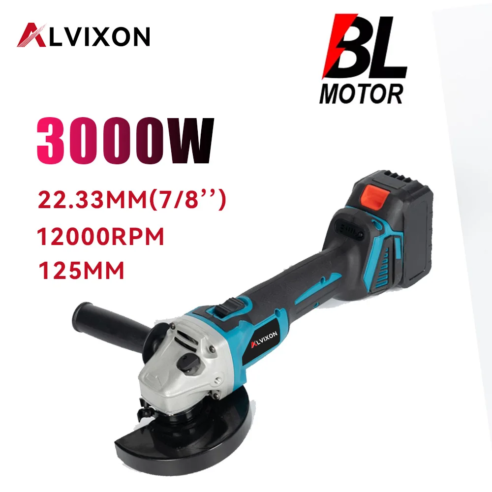 ALVIXON 3000W125 brushless electric angle grinder cross-border household high-power grinding and cutting machine