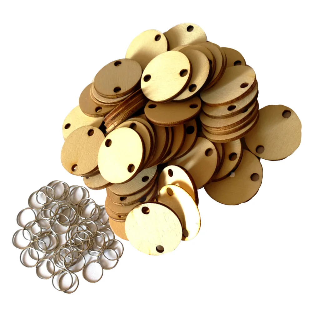 

100Pcs Wooden Pieces and Connectors for Handmade Calendar Board Birthday Gift Office Decoration DIY