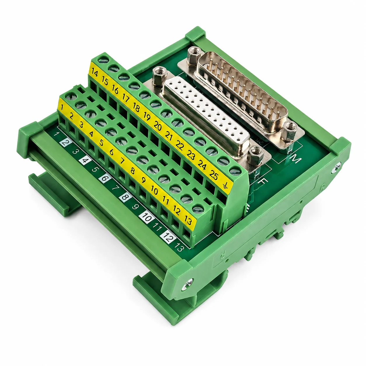 DB25 Male/Famanle to Terminal Block Adapter Breakout Board, DB25 Relay Terminal Board, B Type