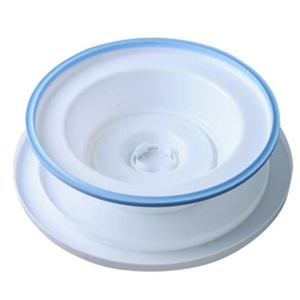 

10 Inch Sky-Blue Pp Rotating Cake Turntable Non-Slip Revolving Stand For Decorating 360 Degree Smooth Rotation Easy Clean Baking
