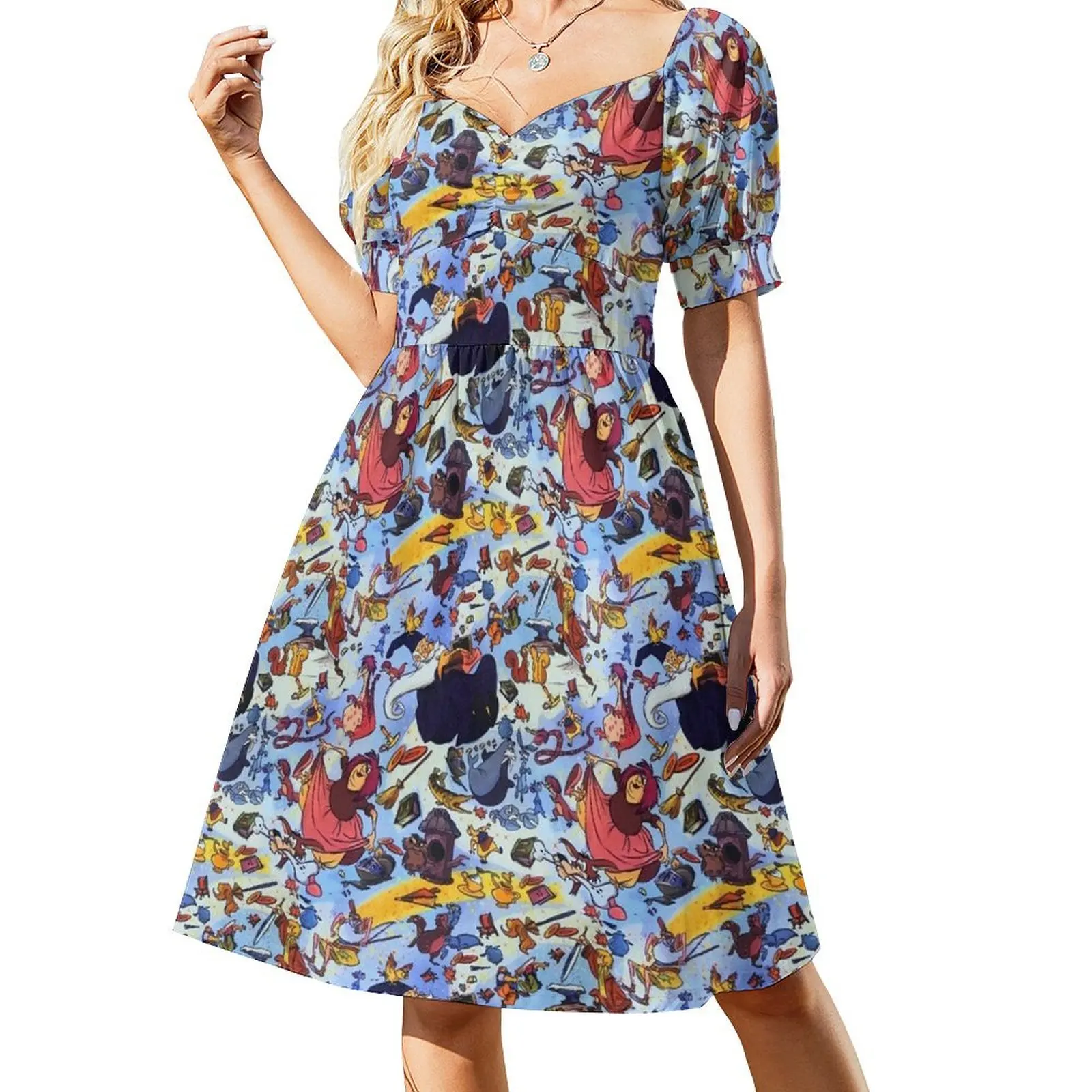 

Sword in the stone of King Arthur Short-Sleeved Dress elegant women's dresses for wedding Women's dress