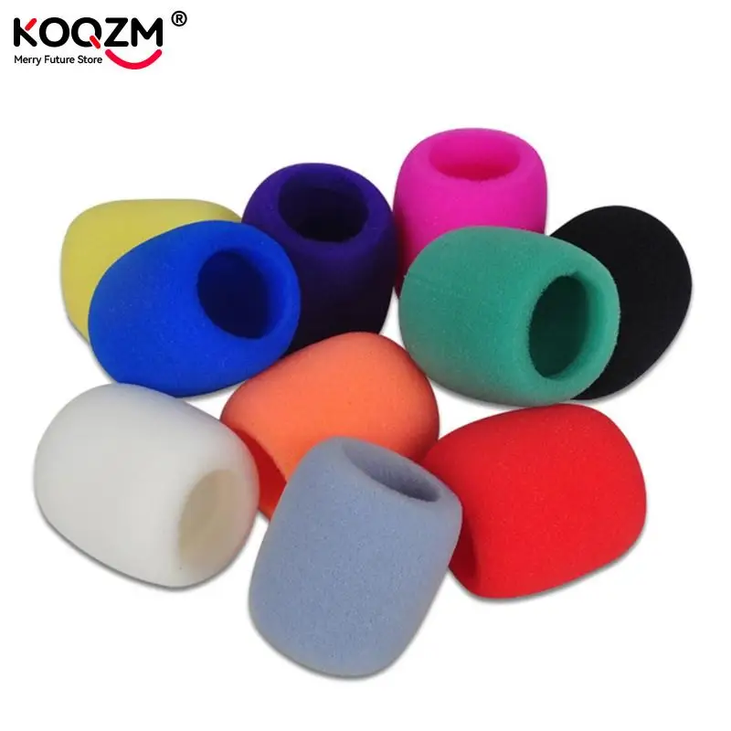 1pc Mix Colors Sponge Microphone Set Replacement Foam DJ Stage Windshield Wind Shield Cover Thick Washable