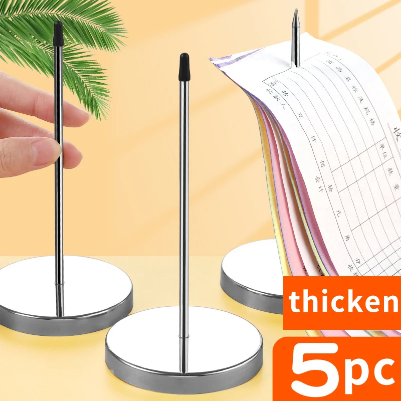 Bill Fork Desk Receipt Memo Holder Ticket Paper Summons Fork Spike Stick for Restaurant Kitchen Check Spindle Ticket Stabber