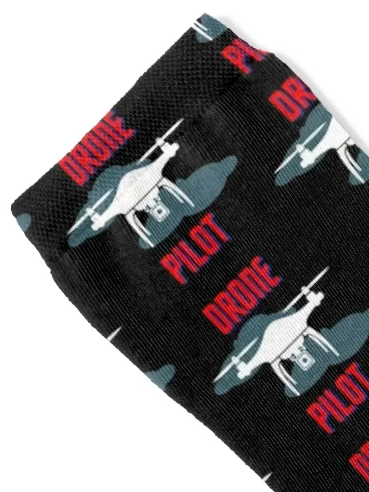 Drone pilot with clouds black version Socks tennis Crossfit Socks Woman Men's