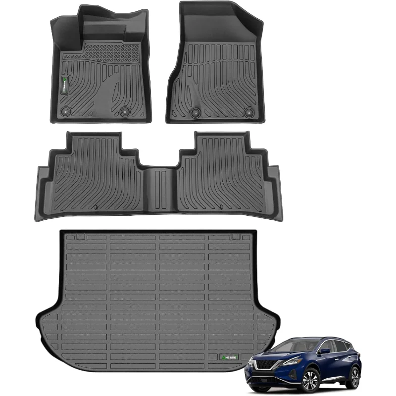 

US Floor Mats & Cargo Liner Set for 2017.5, 2018-2024 Nissan Murano S | SV | SL | Platinum FWD & AWD, Waterproof Car Mats All