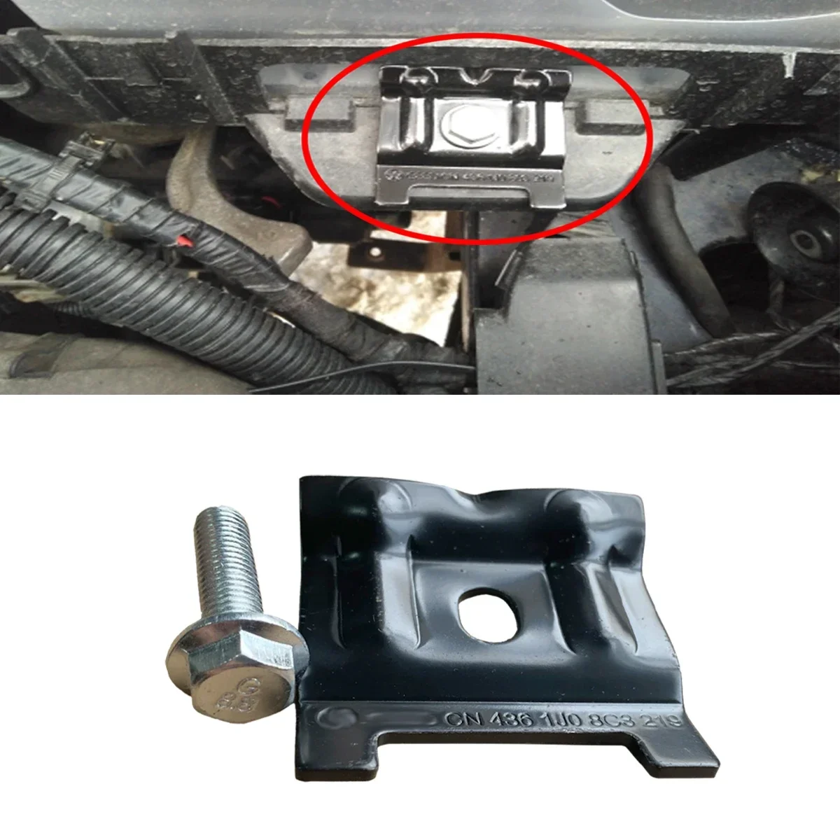 1J0803219 Engine Battery Hold Down Clamp Bracket Bolt For VW Golf 5 Jetta 6 Polo Audi Q3 Skoda Octavia 2 3 A5 Superb Yeti Rapid