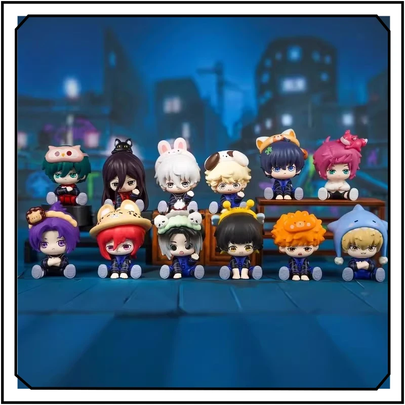 

Anime BLUE LOCK Action Figure Cute Q Version Series Sitting Posture Ornament Arrange Room Ornament Gifts