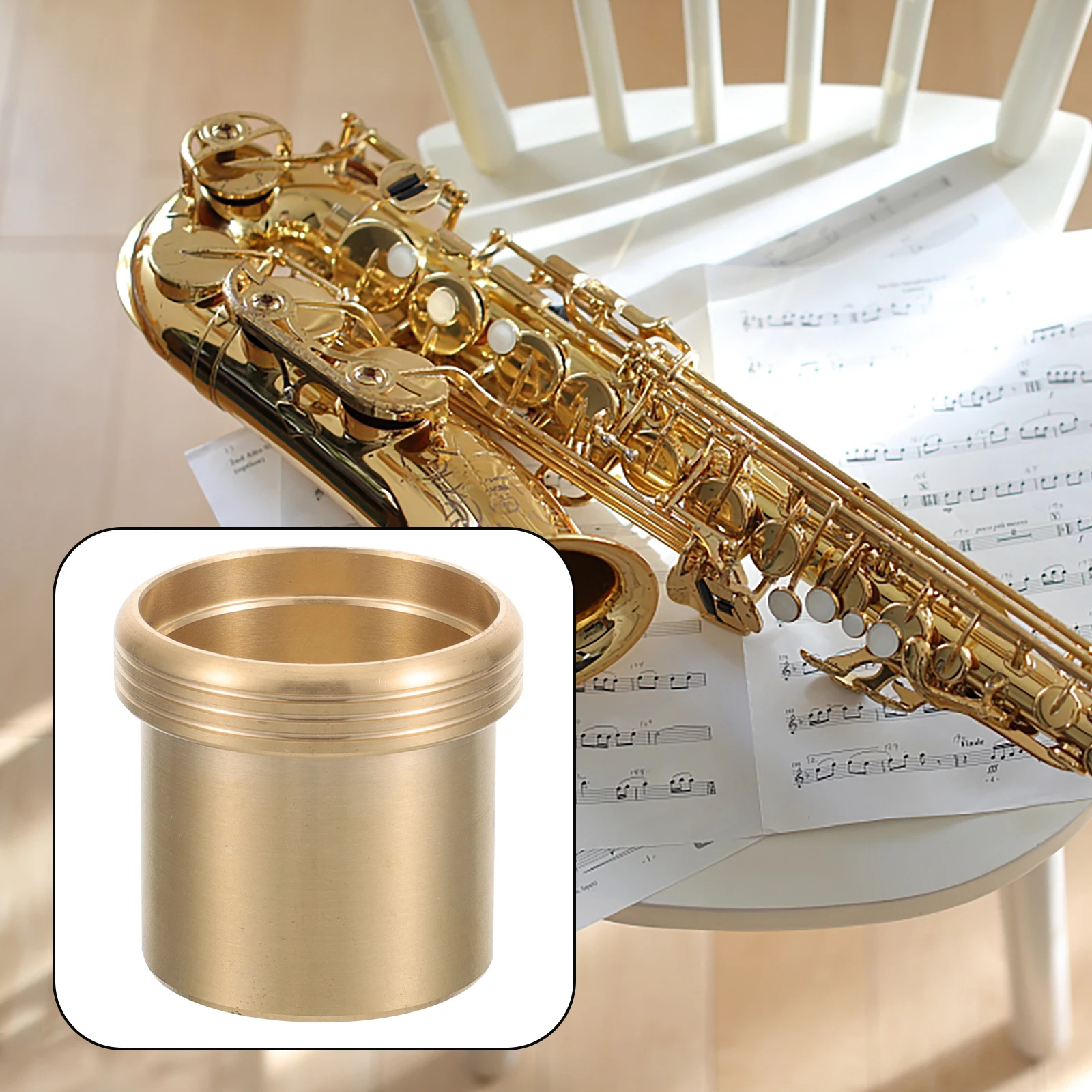 

Saxophone Bend Hoop Copper Clip Bend Neck Hoop Metal Compatible Alto Tenor Easy Installation Durable Metal Parts Accessories