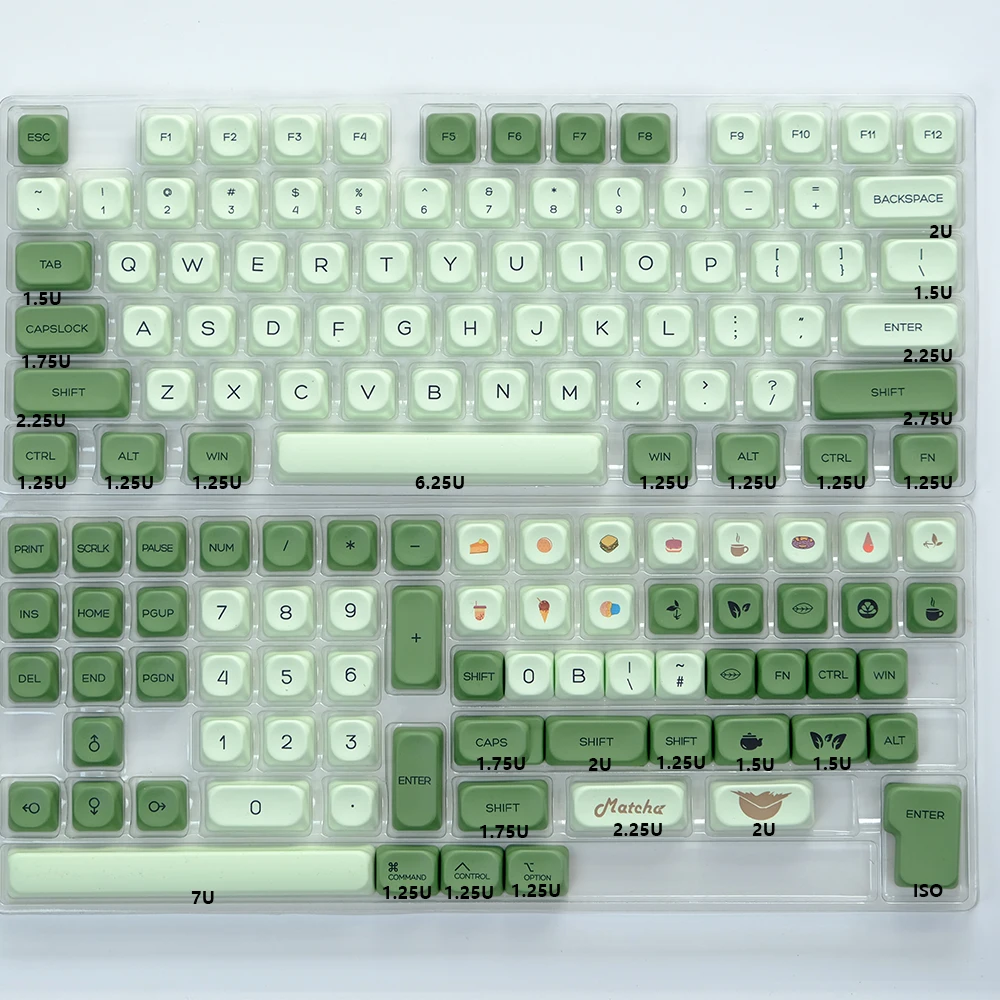 Kbdiy 138 Toetsen/Set Koa Profiel Mac Stijl Keycaps Pbt Russische Koreaanse Keycap Voor Mechanische Keyboard Gaming Retro Key Caps Gmk67