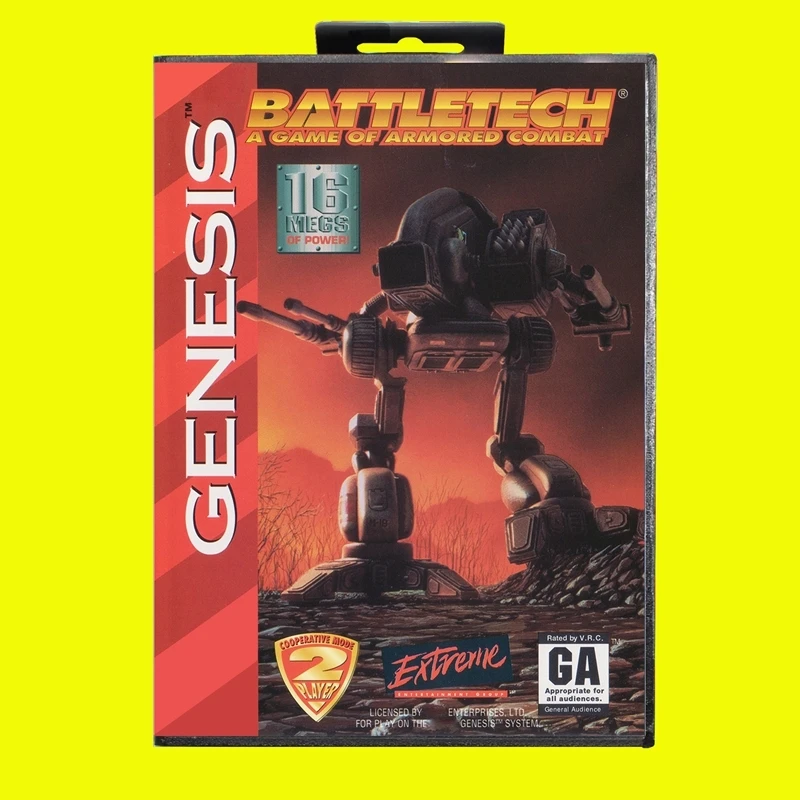 Battletech MD Game Card 16 Bit USA Cover for Sega Megadrive Genesis Video Game Console Cartridge