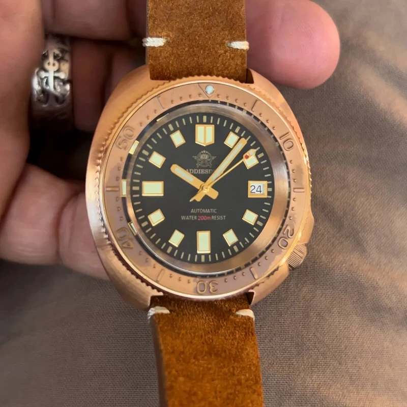

ADDIESDIVE NEW Men's Automatic Watches NH35A CUSN8 Bronze Mechanical Watch Waterproof 200M Sapphire Glass Luminous Luxury Watch