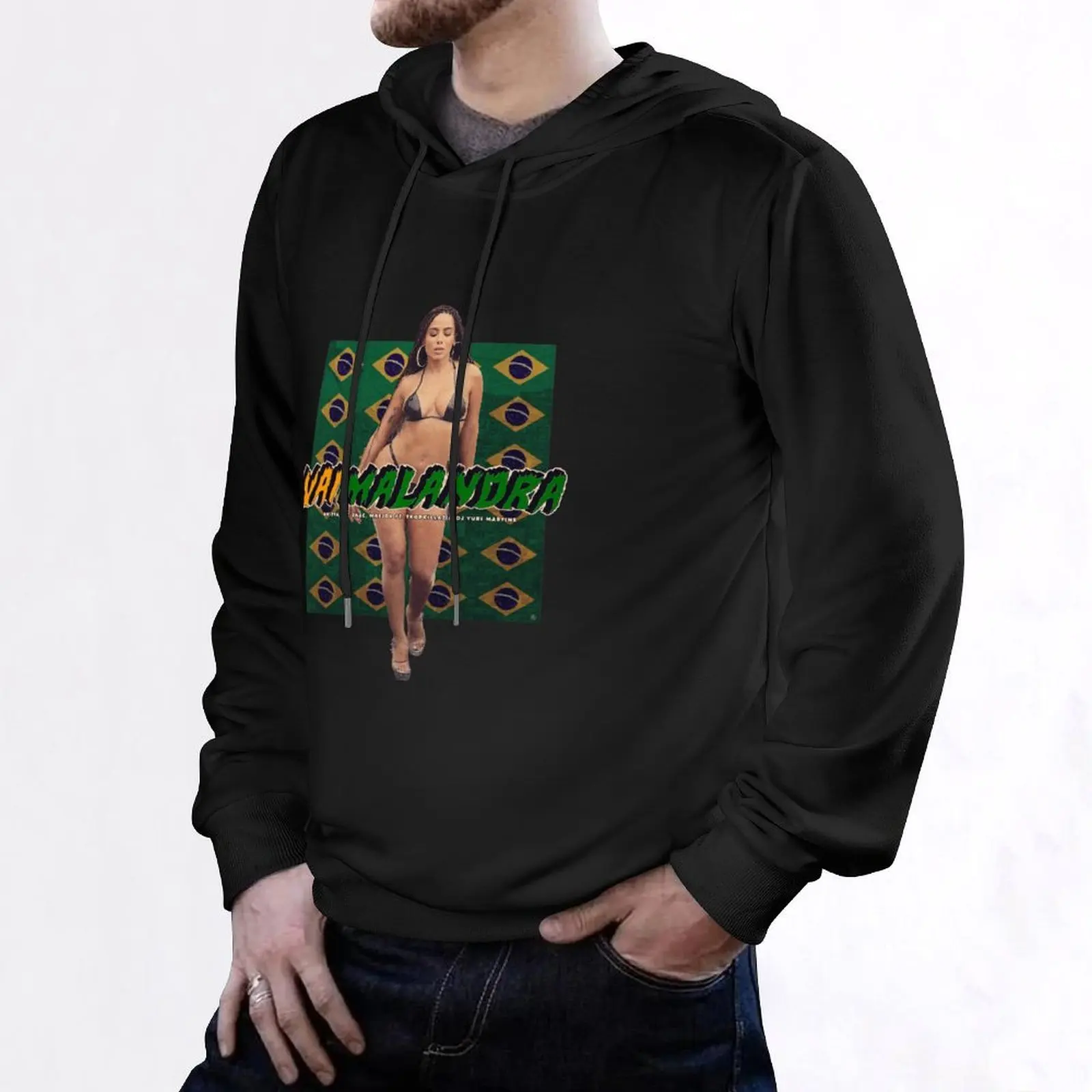 Vai Malandra - Anitta Hoodie ملابس رجالية على الطراز الكوري ملابس رجالية ملابس خريفية بقلنسوة كبيرة الحجم